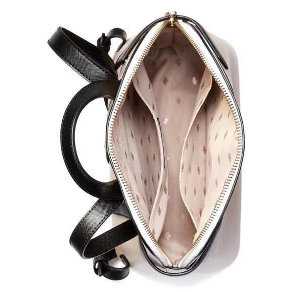 New Kate Spade Staci Saffiano Leather Dome Backpack Warm Beige Multi - Picture 4 of 4